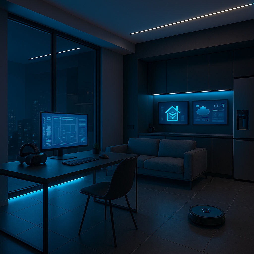 Moderner Raum mit Computer